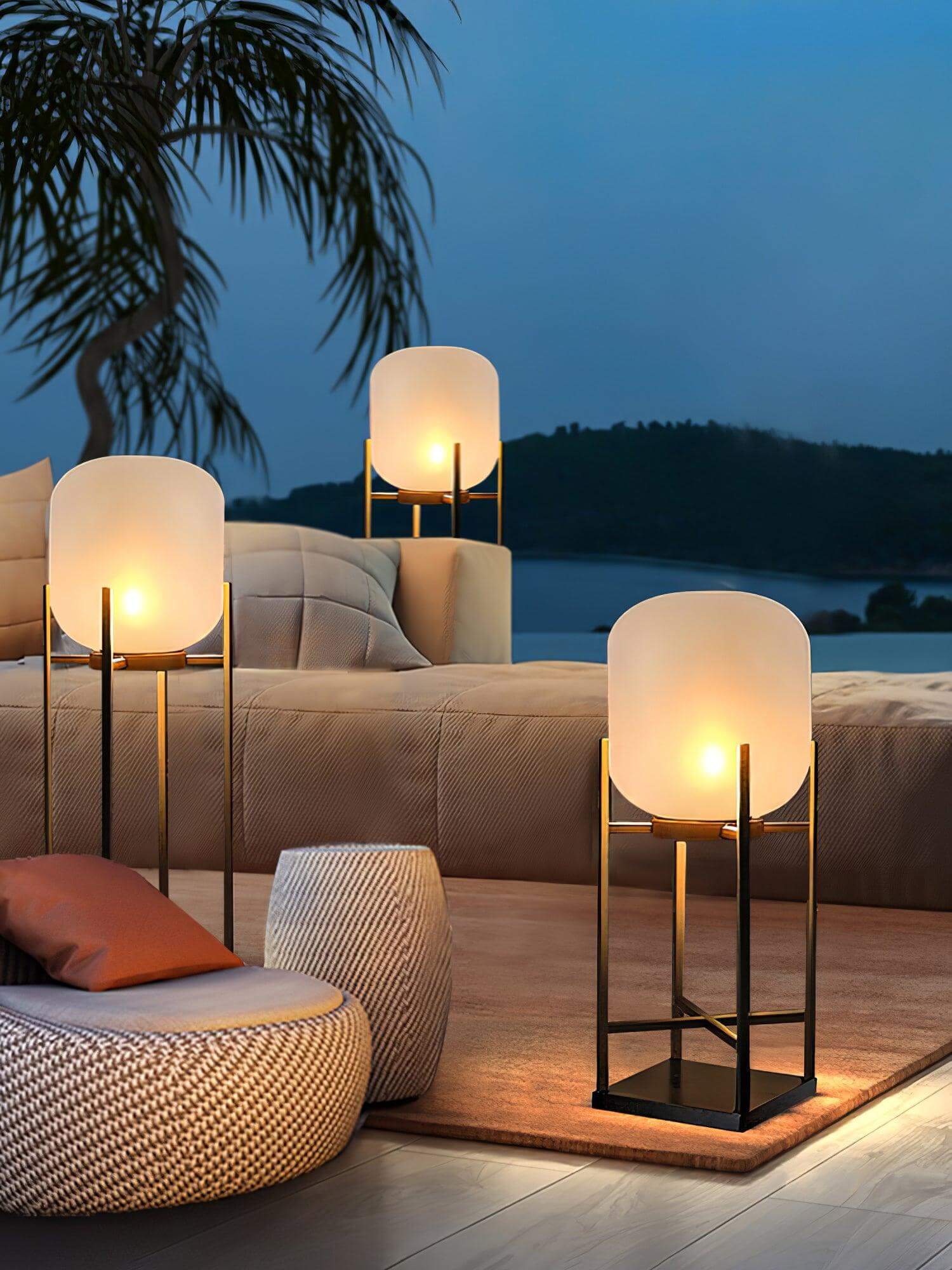 Solenergi Utomhus Golvlampa - Hållbar