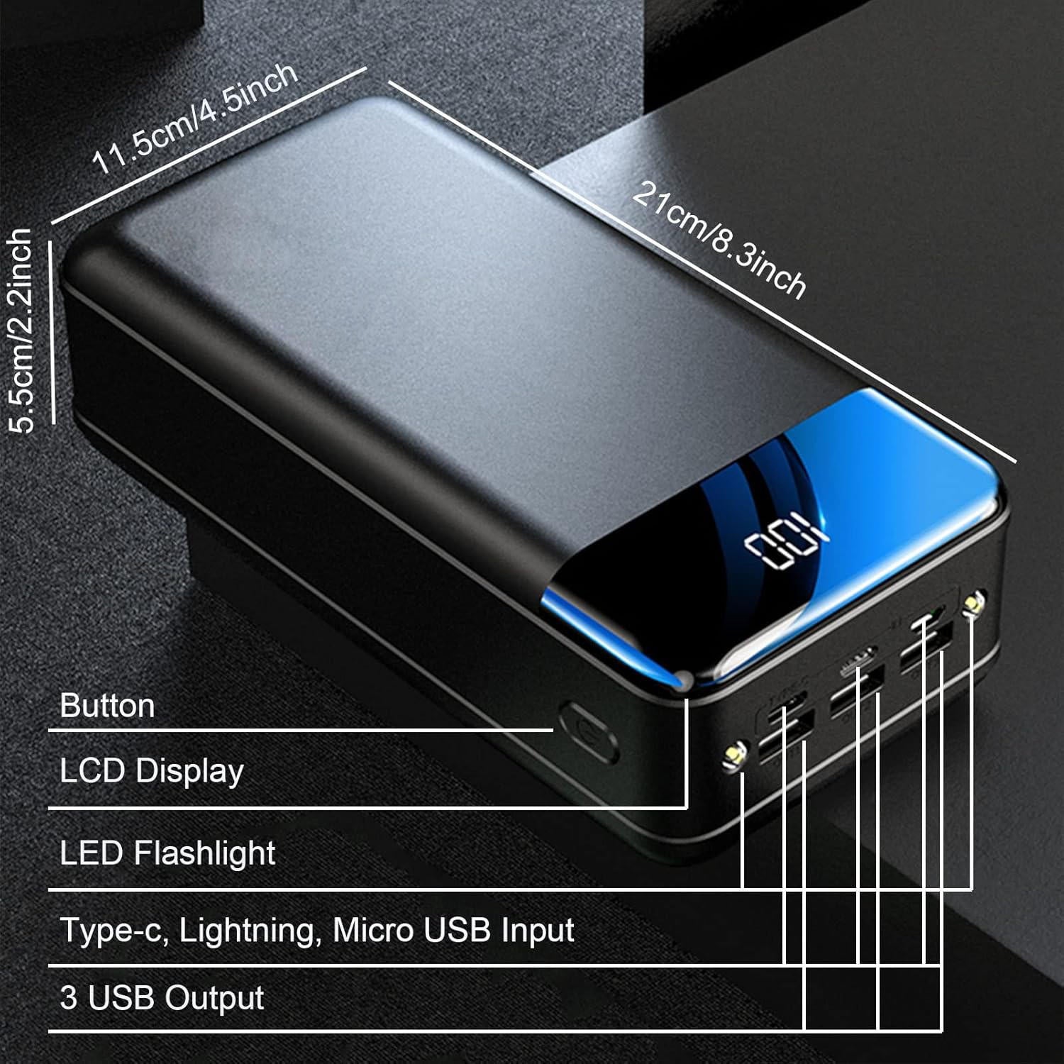 Ultimat Power Bank 50 000mAh – Snabb och Mångsidig