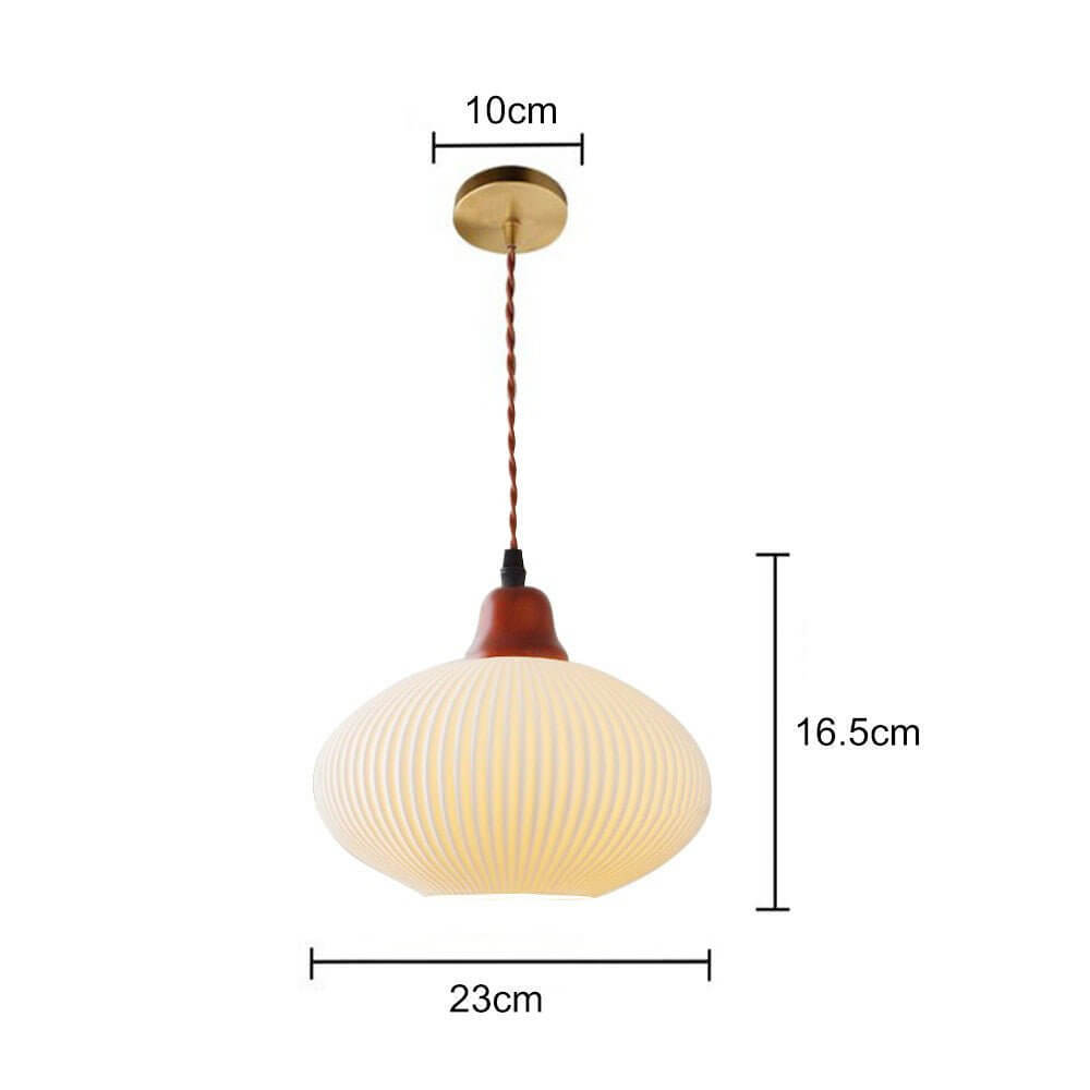 Stilren Keramisk Taklampa - Rustik Design