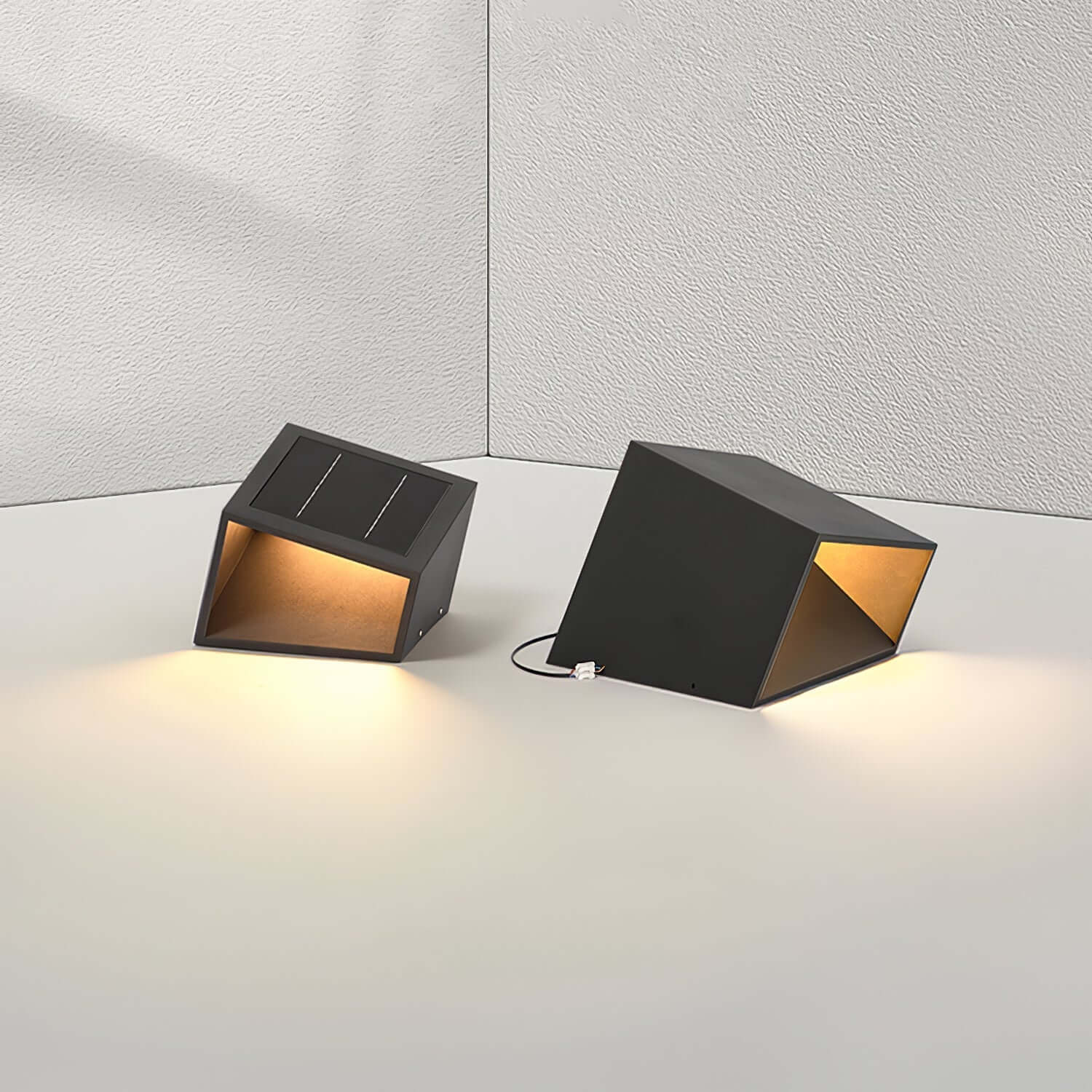 Kubusformad Trädgårdslampa på Solenergi