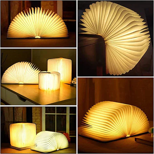 Fällbar Boklampa med Varm LED-ljus - StoryGlow