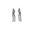 Iridescent Drop Earrings with Bow – Annelise