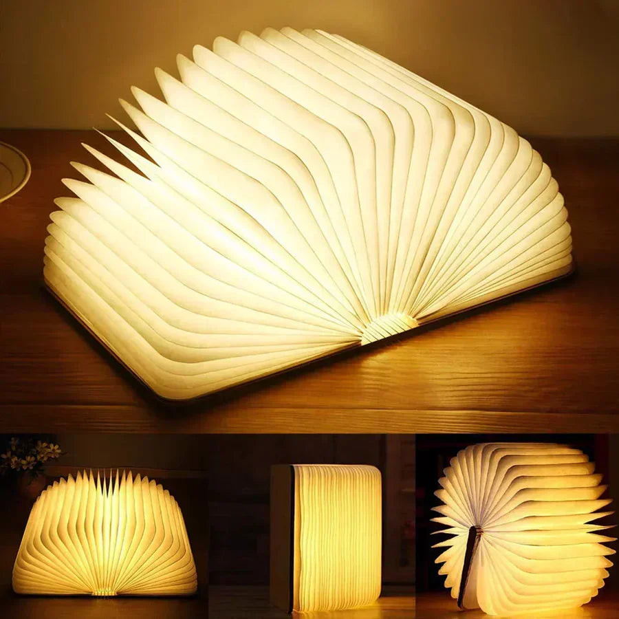 Fällbar Boklampa med Varm LED-ljus - StoryGlow