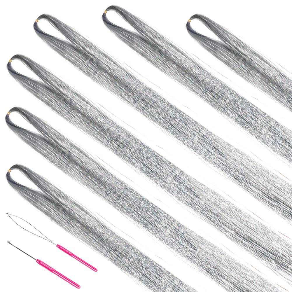 Glittrande Hår Tinsel Kit – Glittersträngar!