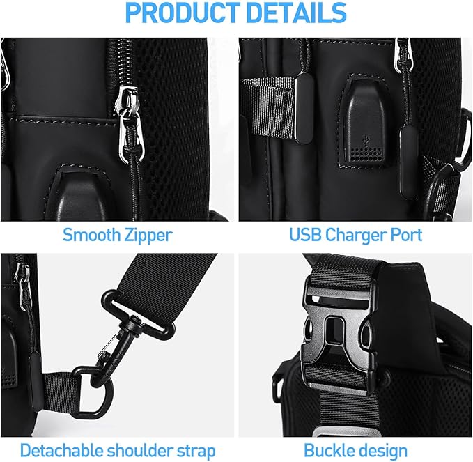 Kompakt Crossbody Sling Ryggsäck – UrbanLite