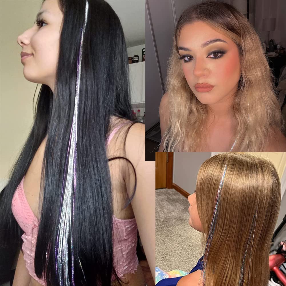 Glittrande Hår Tinsel Kit – Glittersträngar!