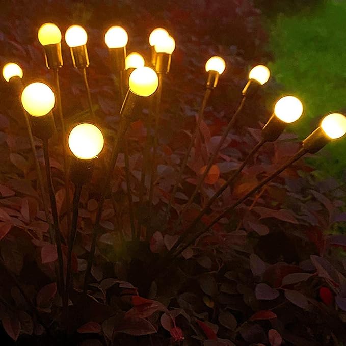 Flytande Solträdgårdslampor med Eldflygeffekt – FireGlow