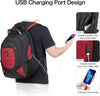 Vattentät anti-tjuv laptop- och rese-ryggsäck med USB-port – 43,94 cm