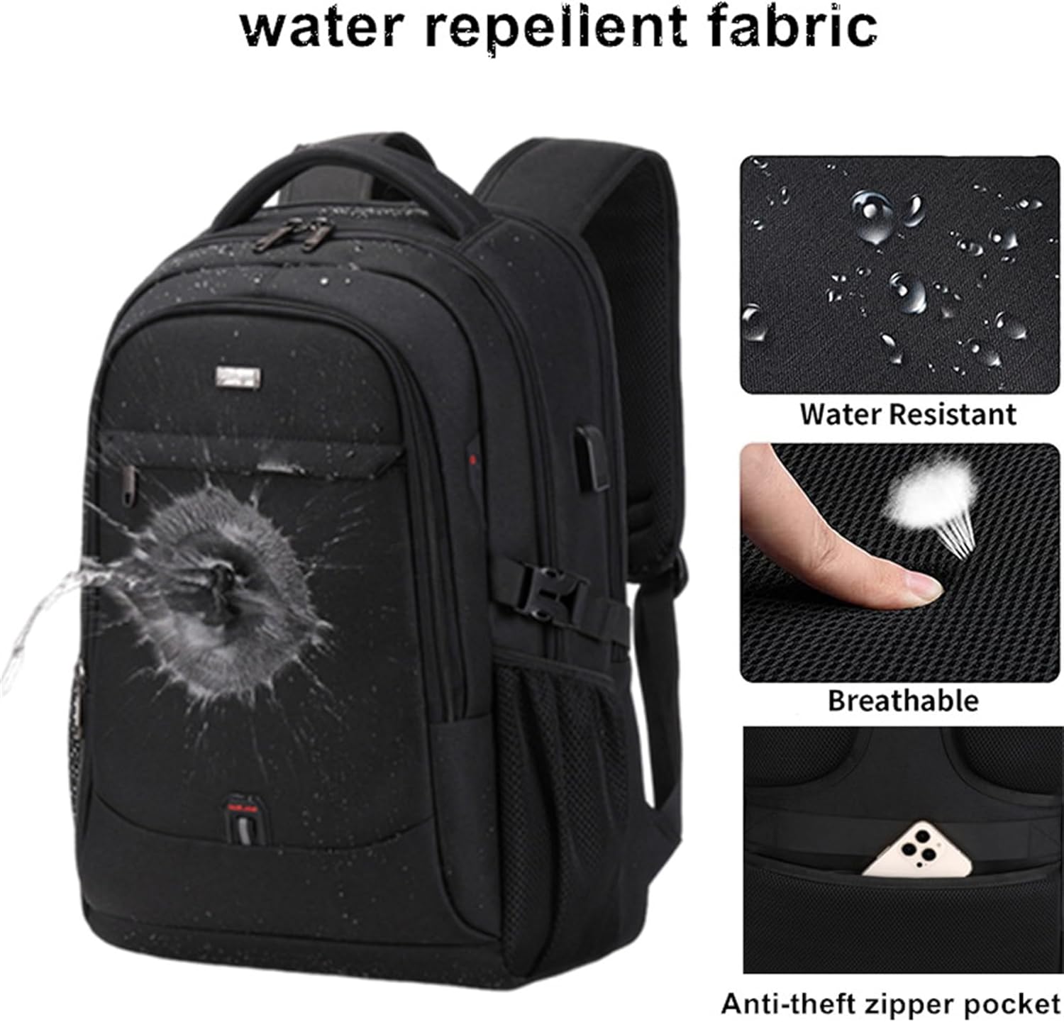 Vattentät Laptop- och Reserucksack med Organiserade Fack