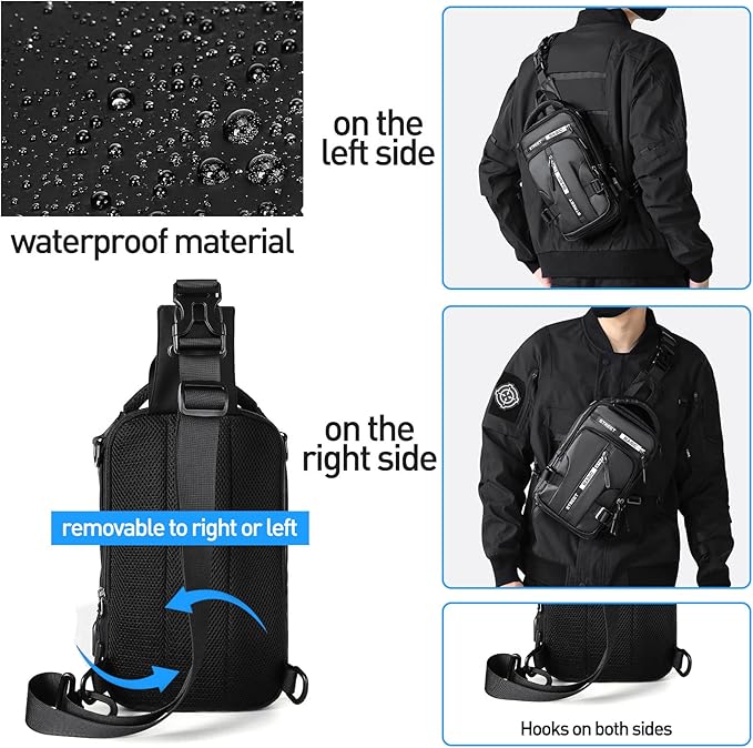 Kompakt Crossbody Sling Ryggsäck – UrbanLite