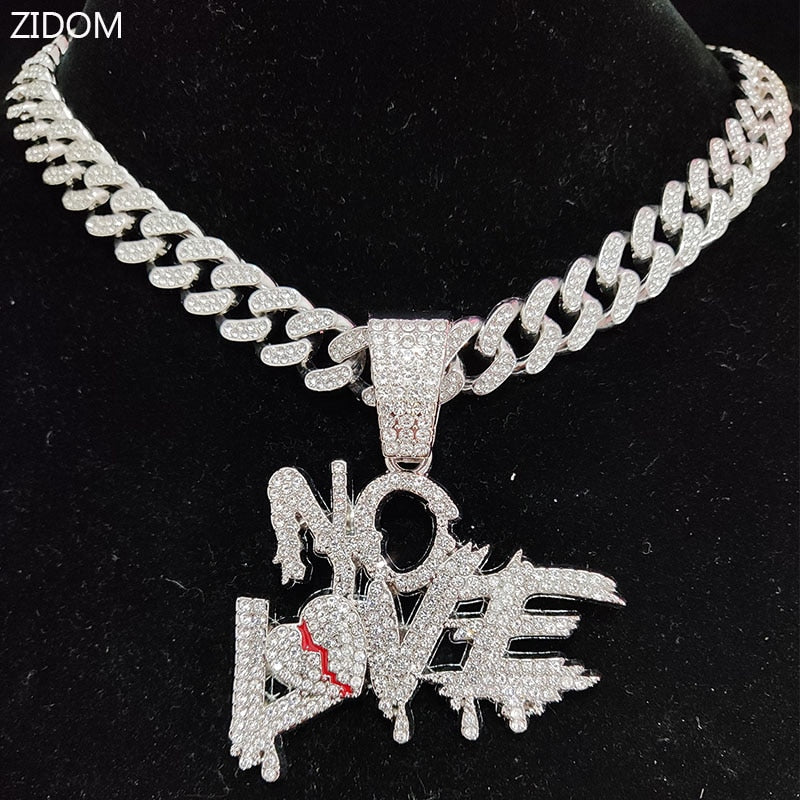 Sterling Mystique | Hip Hop Kubanska Kedjor NO LOVE Halsband