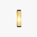 Yoru Modern Semi-Cylindrisk Metall/Glas Utomhus Vägglampa, Svart