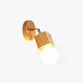 Winna LED-Wandleuchte quadratisch verstellbar Metall/Holz