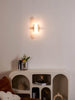 Modern Vägglampa - Alabaster & Metall