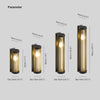 Modern Utomhuslampa Cylindrisk Metall & Glas
