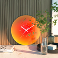 Solnedgang - Design vægur i glas