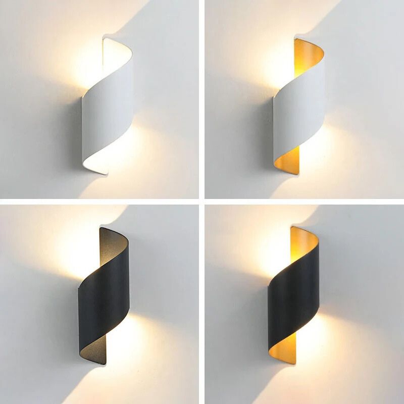 LumiElegance Ribbad Sänglampa | Modern LED-nattlampa för sovrum, vardagsrum och kontor