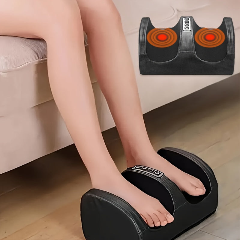 Solenergidriven Fotmassageapparat – Bekväm Massage med Värme och Knådning