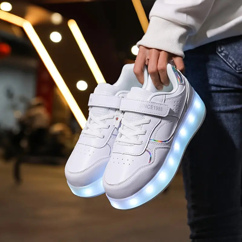 Glid i stil med Velo – Sneakers med hjul och upplysta sulor