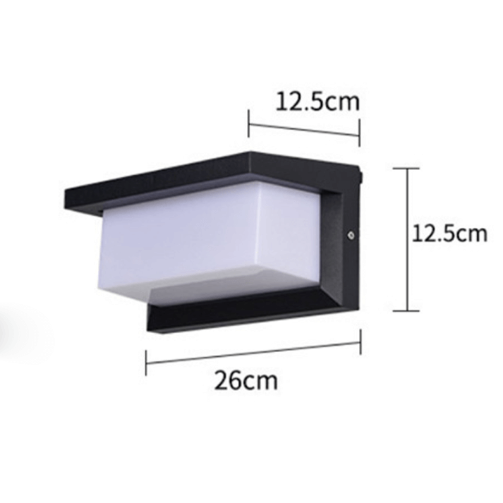 Modern Utomhusvägglampa Svart-Vit - Trädgårdsbelysning