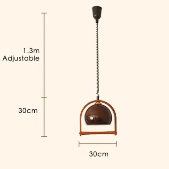 Taklampa i trä - Bauhausdesign