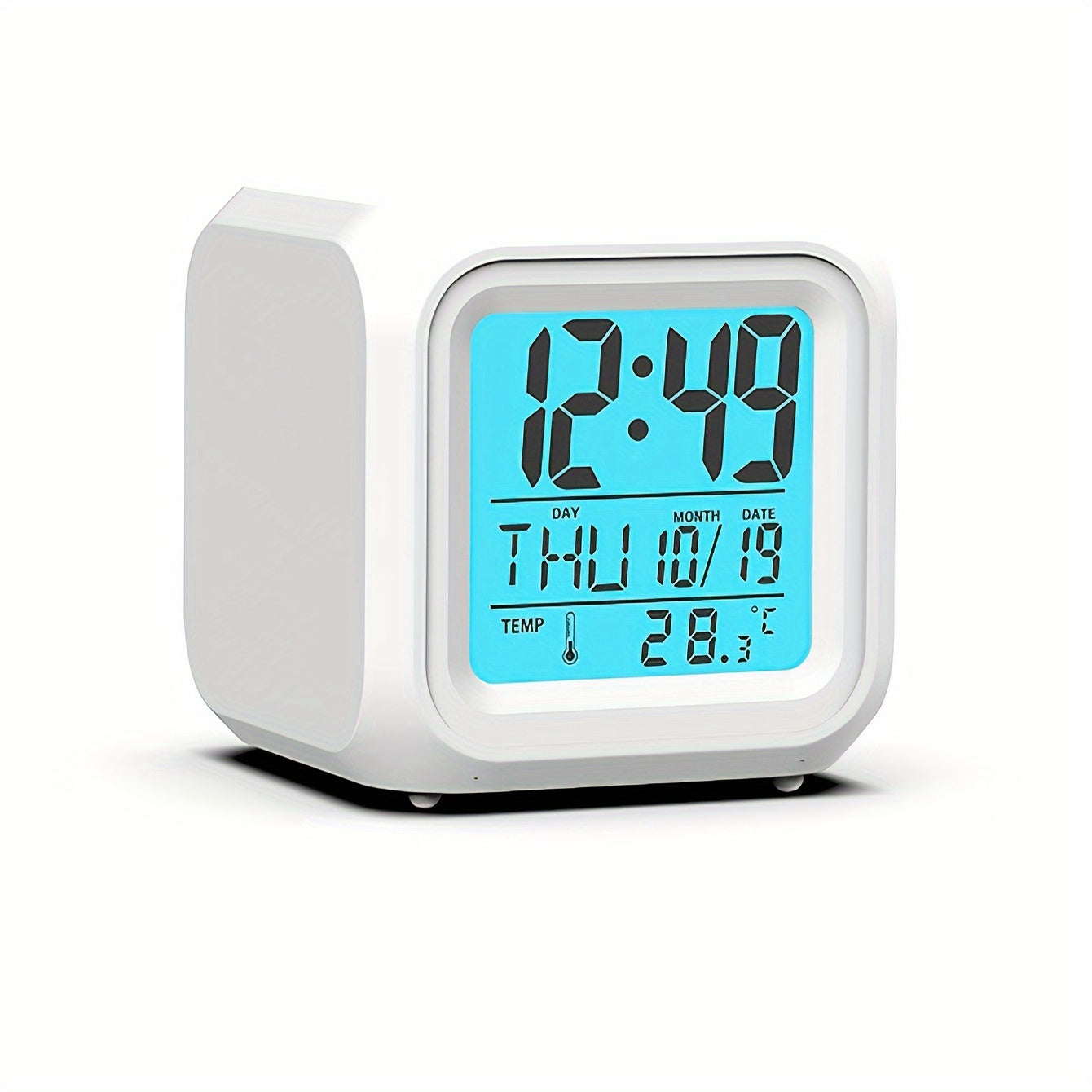 LED Digital Väckarklocka – Temperaturvisning och Väderprognos, Tyst Funktion