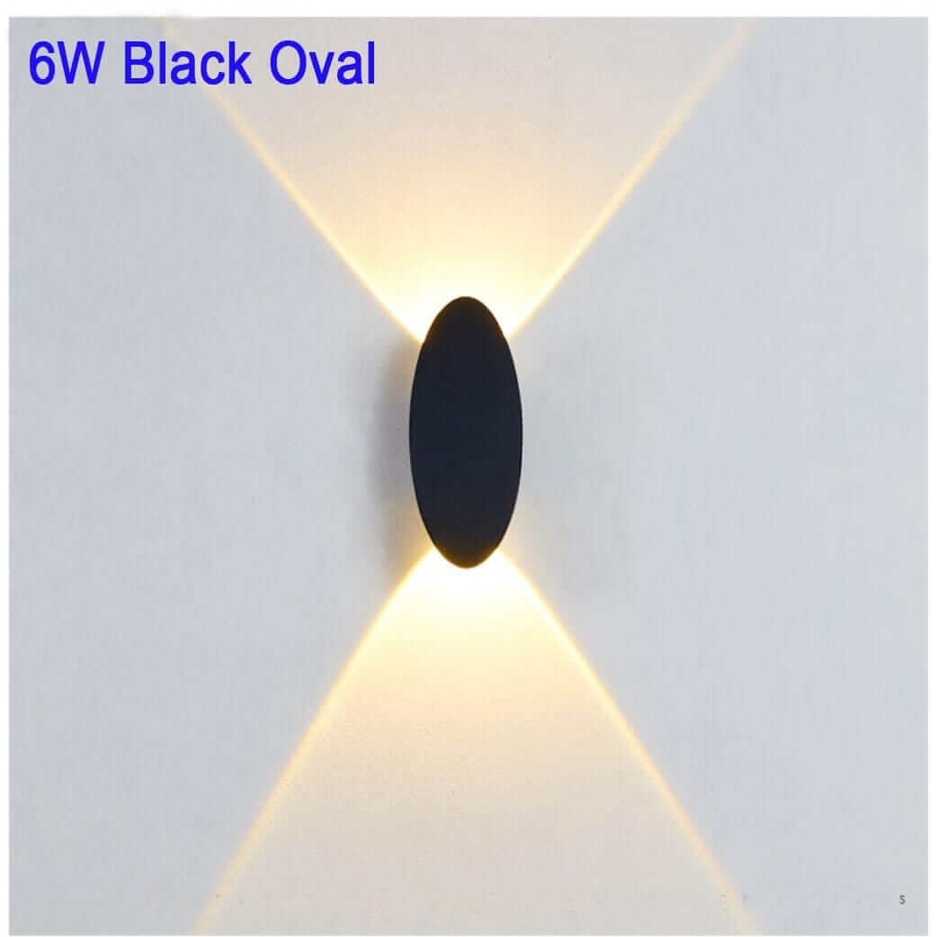 Modern Utomhusvägglampa - Oval & Rektangulär Design