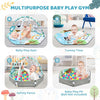 8-i-1 Baby Gym & Bollhav - Tvättbar Lekmatta med Leksaker