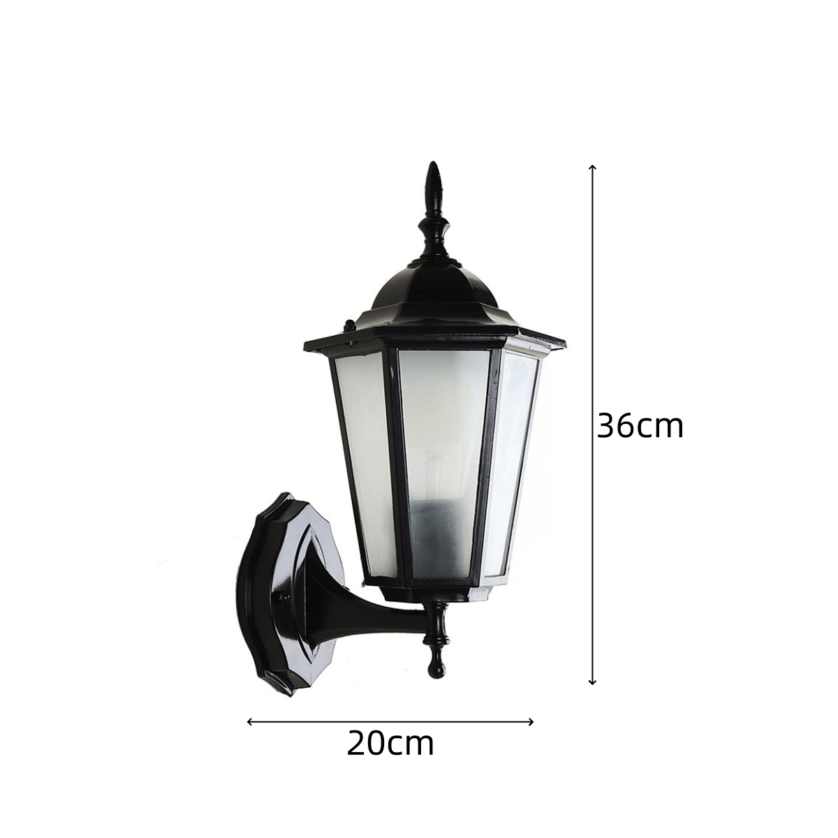 Retro Utomhus Vägglampa - Trädgårdsdekoration
