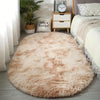 Plush Oval Rug – Mjuk och Stilig Matta för Sovrum och Vardagsrumsdekoration