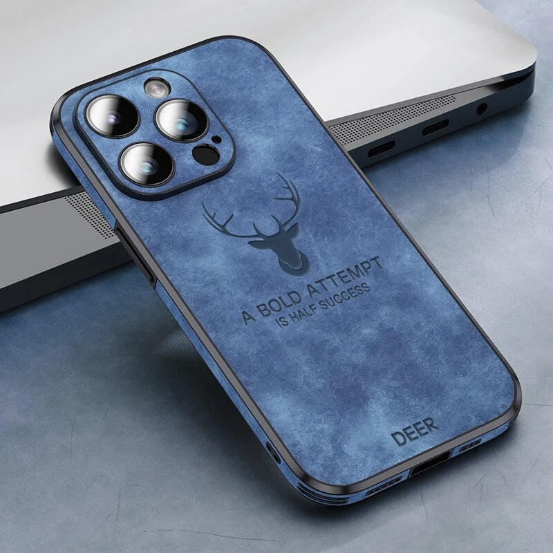 Lyxigt Hjortskinn iPhone-fodral - Veltro
