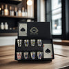 Royal Playing Cards Whiskeyglas Set – Rostfritt Stål & Flasköppnare