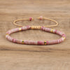 Flätad Armband med 2.4 mm Naturstenpärlor – Seraphina