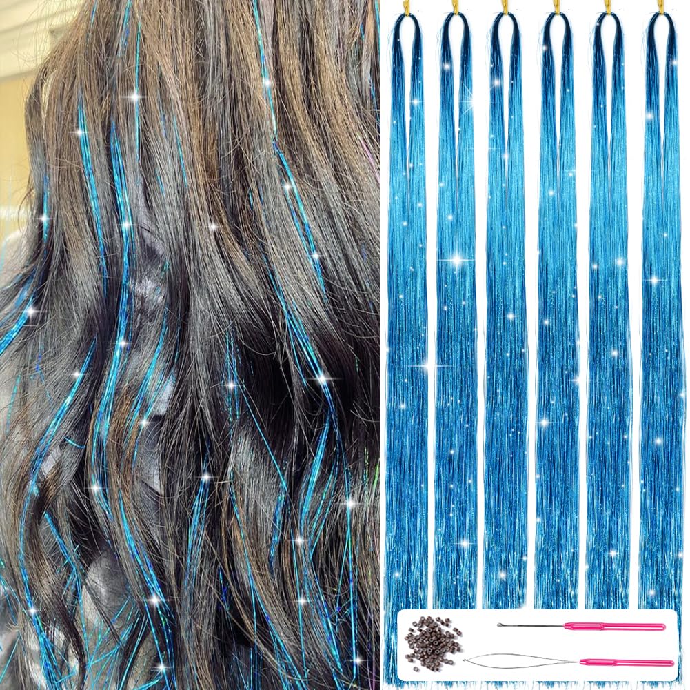 Glittrande Hår Tinsel Kit – Glittersträngar!
