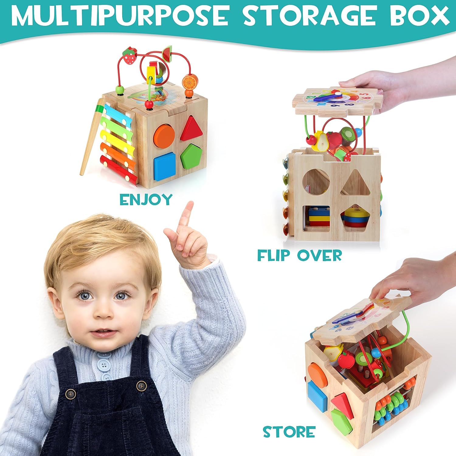 8-i-1 Montessori Lekkub – Cubbi