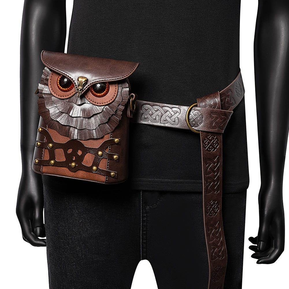 Steampunk Uggla Mini Axelväska – Stilig och Funktionell