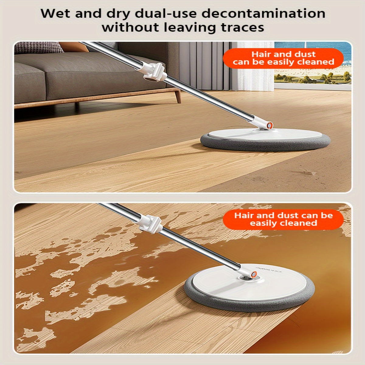 FlexiClean Spin Mop Set – Handsfree, Justerbar och Effektiv Städning