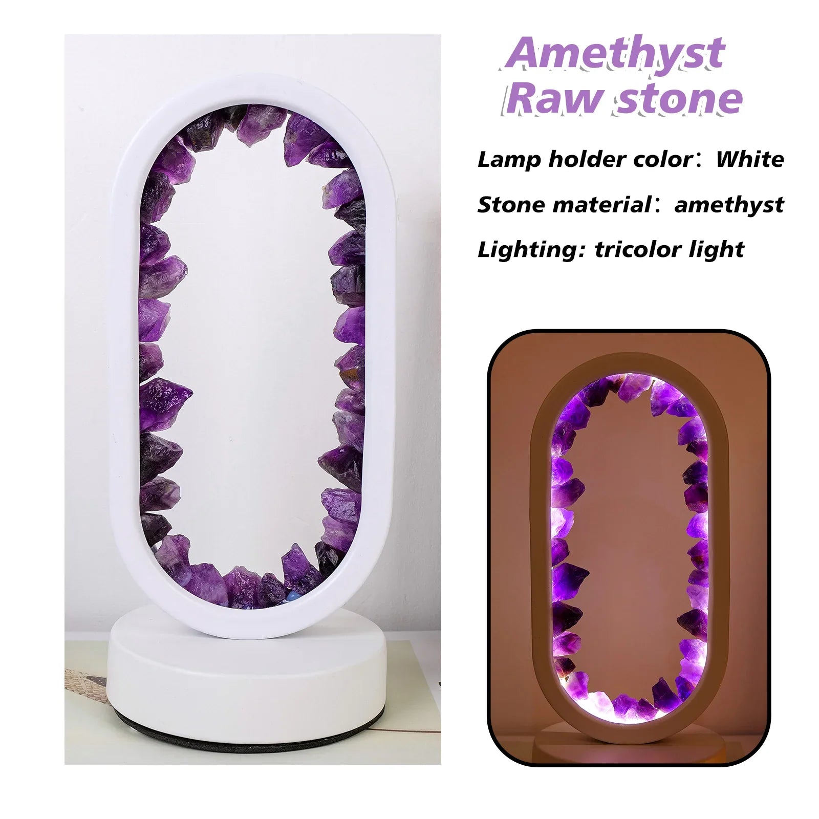 Handgjord Ametistlampa - Serenith