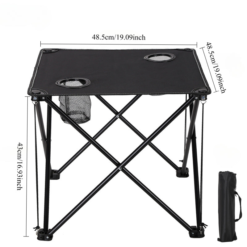 Fällbart Trädgårdssats med Bord och Stolar – Portabel för Camping och Grillning