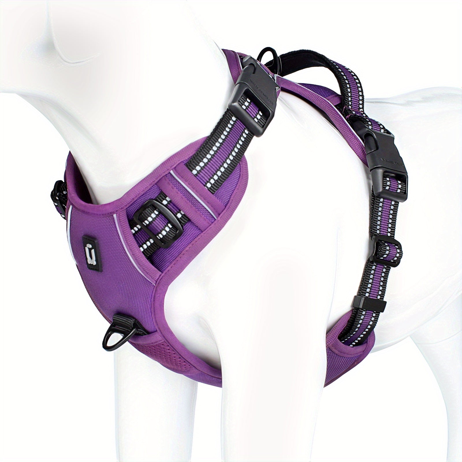 Reflekterande No-Pull Hundsele – Enkel promenad och träning med handtag