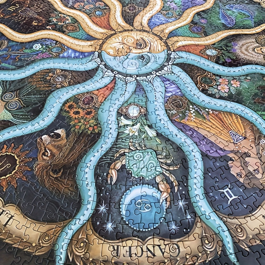 1000-Bitar Rund Zodiac Pussel - ZodiacDreams