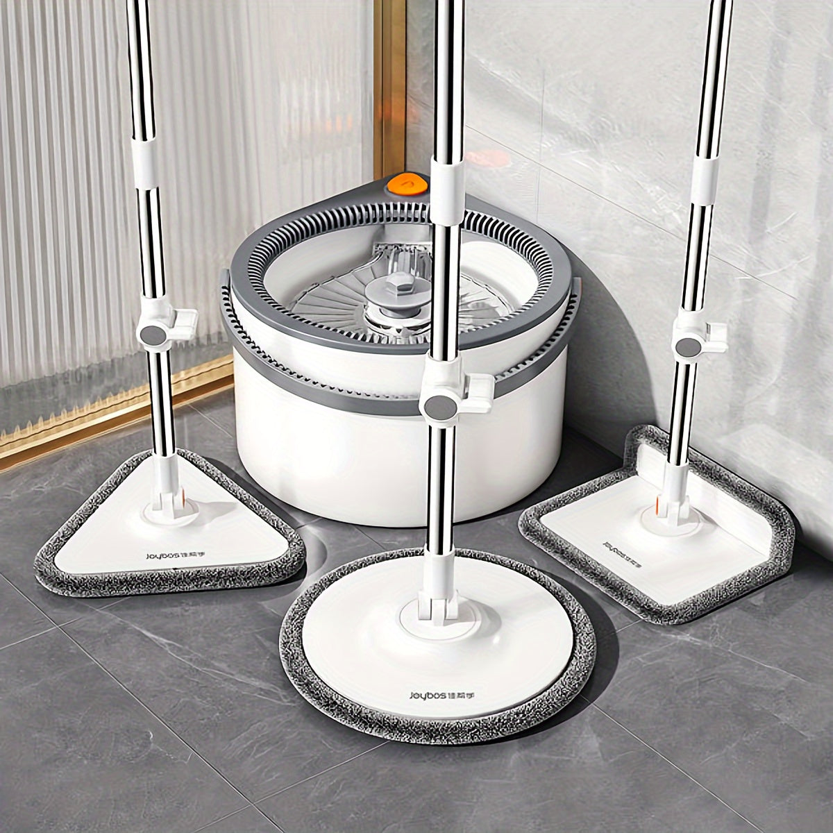FlexiClean Spin Mop Set – Handsfree, Justerbar och Effektiv Städning