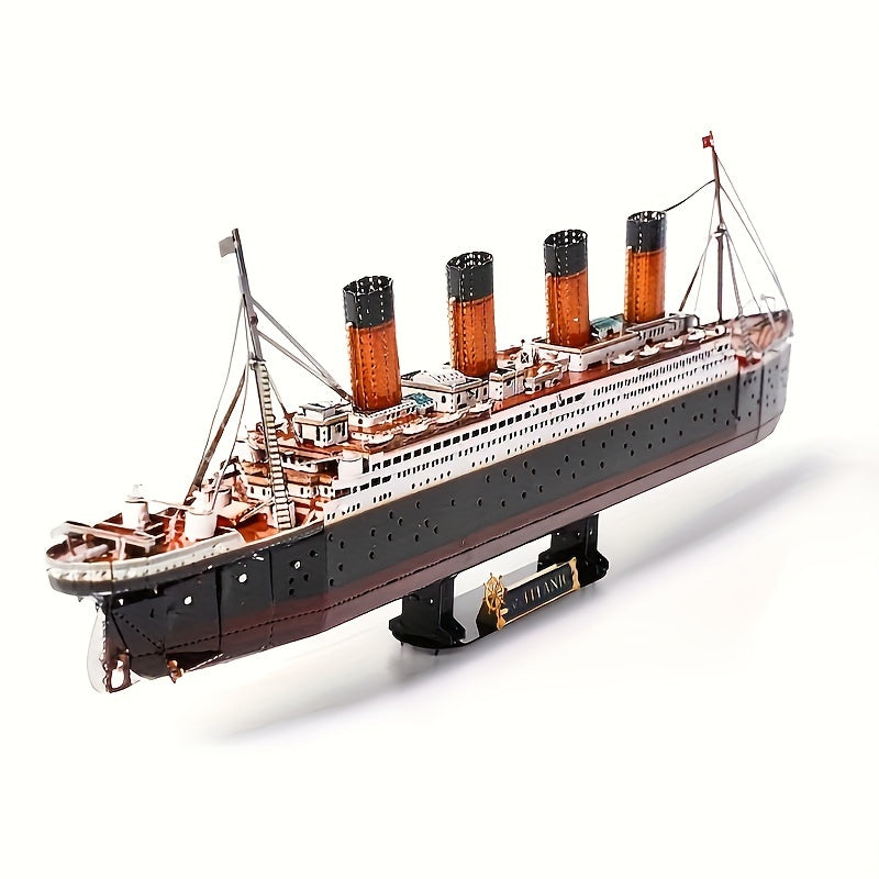 Titanic 3D Metallmodell - Detaljerad DIY-modell för kreativa hantverkare