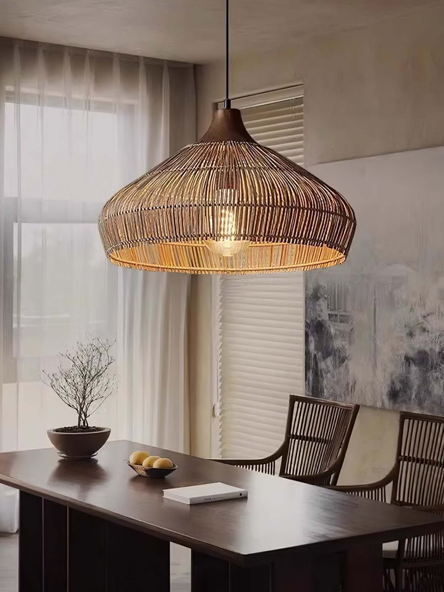 Rotan Hänglampa - Bohemisk Stil Hänglampa