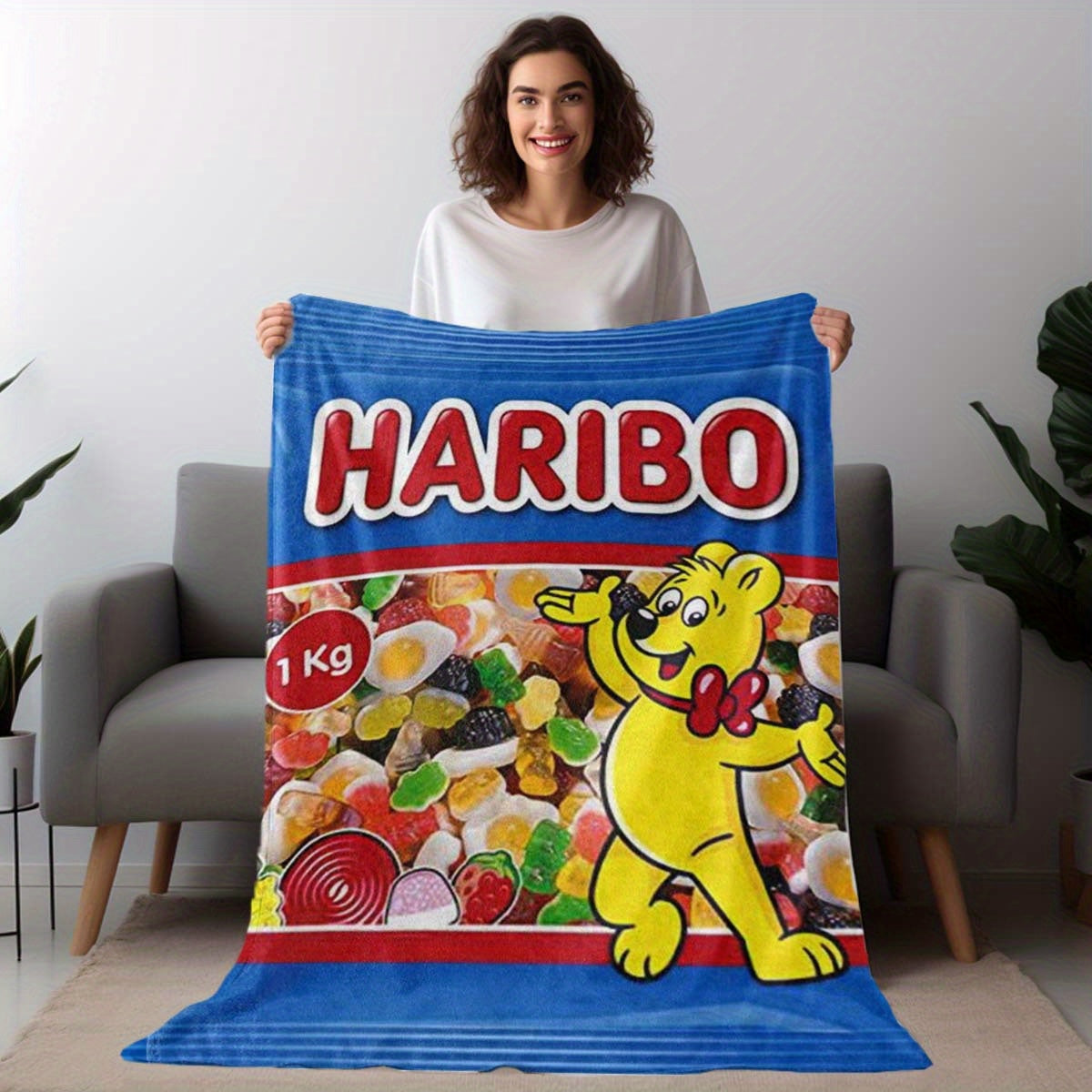 Haribo Gosedjur Filt – Mjuk och Färgglad för Barn