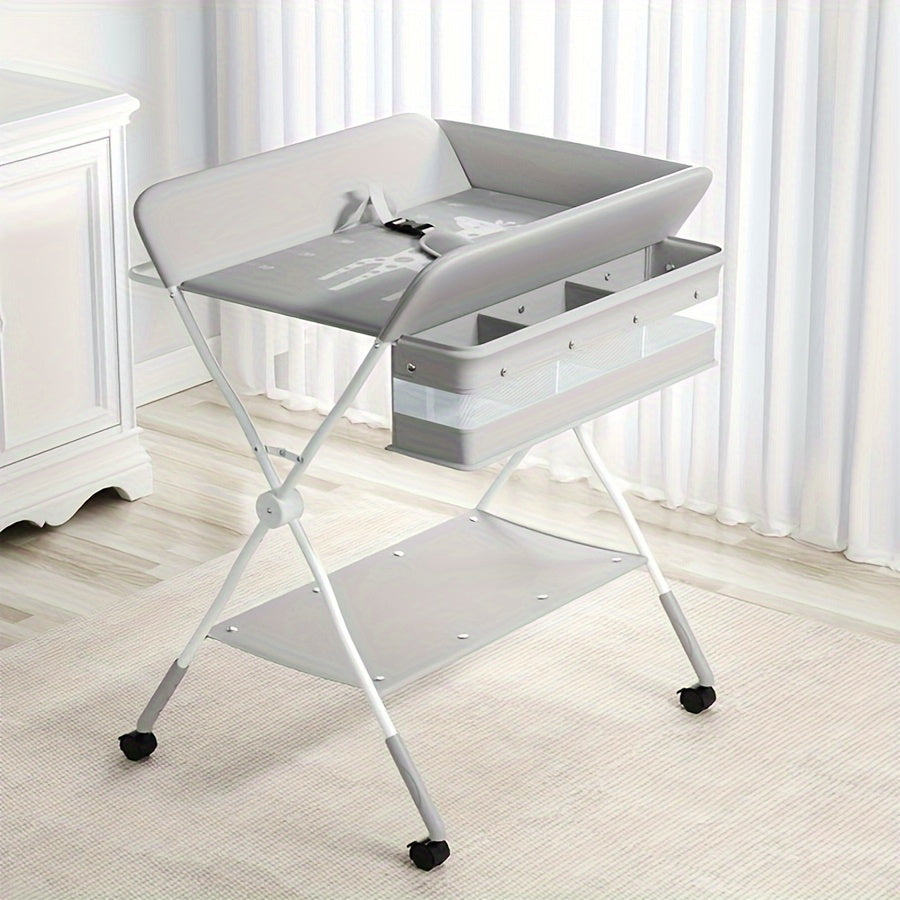 Justerbart och bärbart skötbord – Perfekt för organisation och komfort