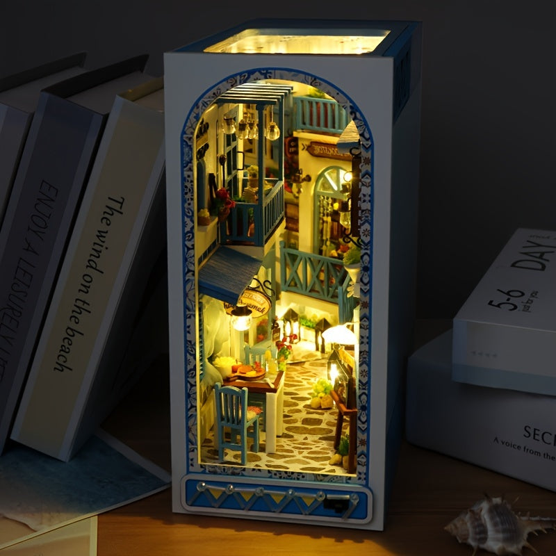 Handgjort 3D Träpussel – Havsinspirerat Miniature Hus