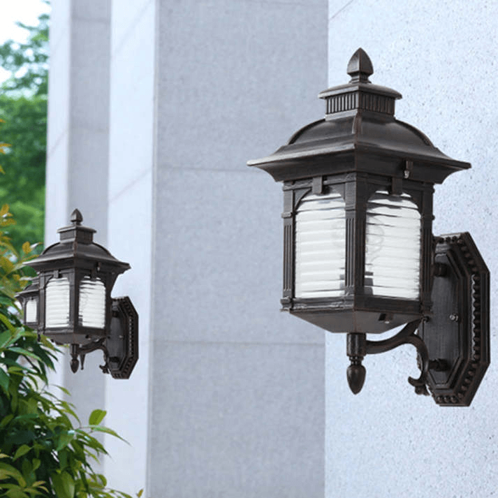 Vägglampa Utomhus - Antik Glasdesign