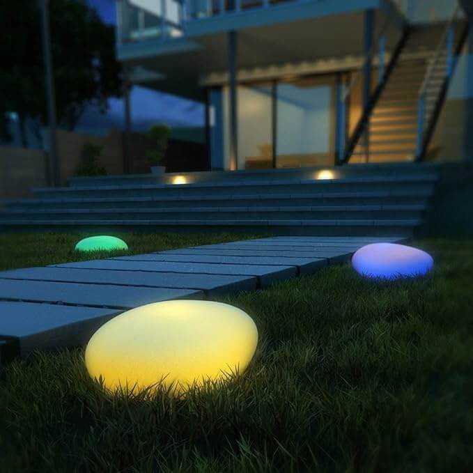 Trädgårdslampa LED - Utomhusbelysning med Fjärrkontroll