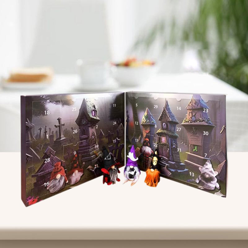 FestiviChic Tomte Nedräkningskalender | Premium Adventskalender för Högtidsdekoration